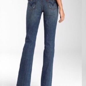 Levi's Blue Boot Cut Jeans with Stretch 515 10M super cute pockets